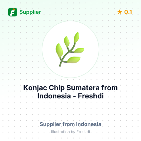 Konjac Chip Sumatera  – summary card, no photo uploaded yet