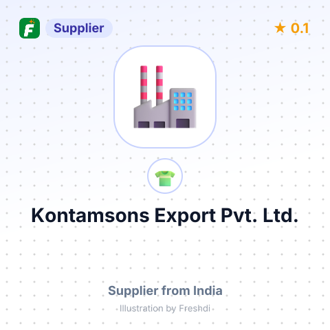 Kontamsons Export Pvt. Ltd.  – summary card, no photo uploaded yet