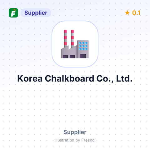 Korea Chalkboard Co., Ltd. – summary card, no photo uploaded yet