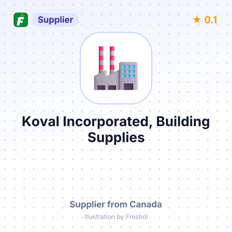 Koval Incorporated, Building Supplies – summary card, no photo uploaded yet