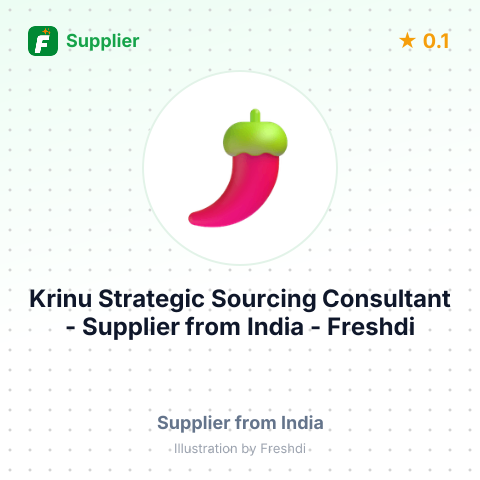 Krinu Strategic Sourcing Consultant  – summary card, no photo uploaded yet