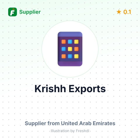 Krishh Exports  – summary card, no photo uploaded yet