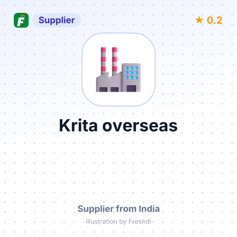 Krita overseas – summary card, no photo uploaded yet