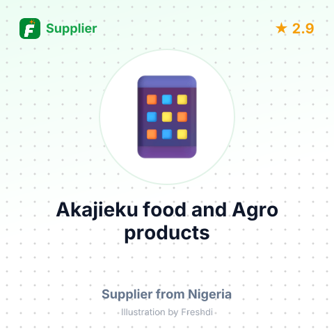 Akajieku food and Agro products – summary card, no photo uploaded yet