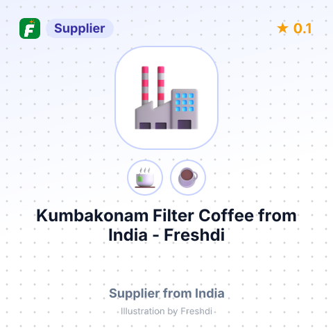 Kumbakonam Filter Coffee  – summary card, no photo uploaded yet
