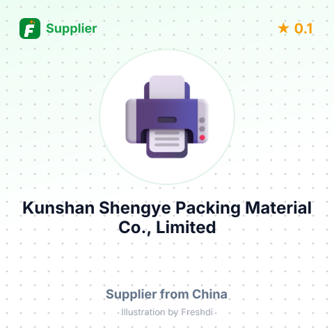 Kunshan Shengye Packing Material Co., Limited – summary card, no photo uploaded yet