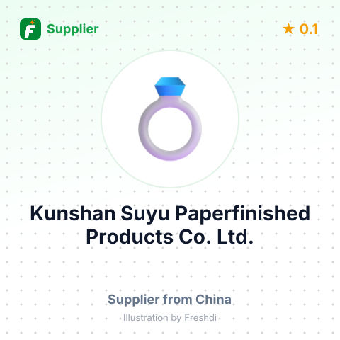 Kunshan Suyu Paperfinished Products Co., Ltd. – summary card, no photo uploaded yet