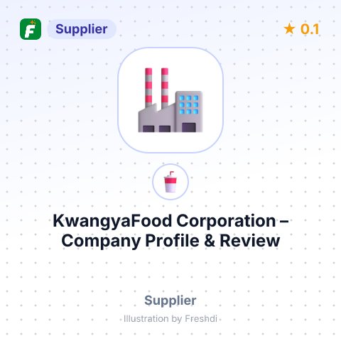 KwangyaFood Corporation – summary card, no photo uploaded yet