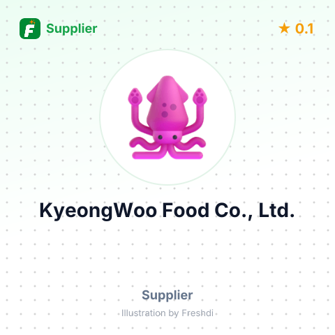 KyeongWoo Food Co., Ltd. – summary card, no photo uploaded yet
