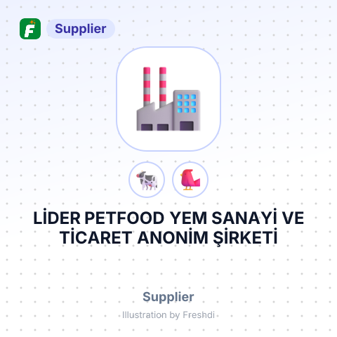 LİDER PETFOOD YEM SANAYİ VE TİCARET ANONİM ŞİRKETİ – summary card, no photo uploaded yet