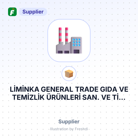 LİMİNKA GENERAL TRADE GIDA VE TEMİZLİK ÜRÜNLERİ SAN. VE TİC. A.Ş. – summary card, no photo uploaded yet