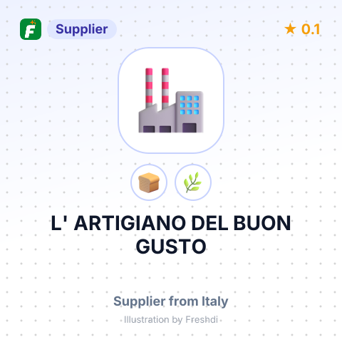 L' ARTIGIANO DEL BUON GUSTO – summary card, no photo uploaded yet