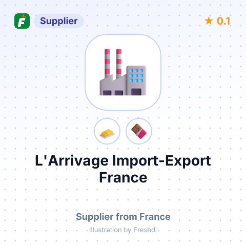 L'Arrivage Import-Export France  – summary card, no photo uploaded yet