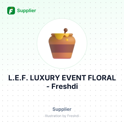 L.E.F. LUXURY EVENT FLORAL – summary card, no photo uploaded yet