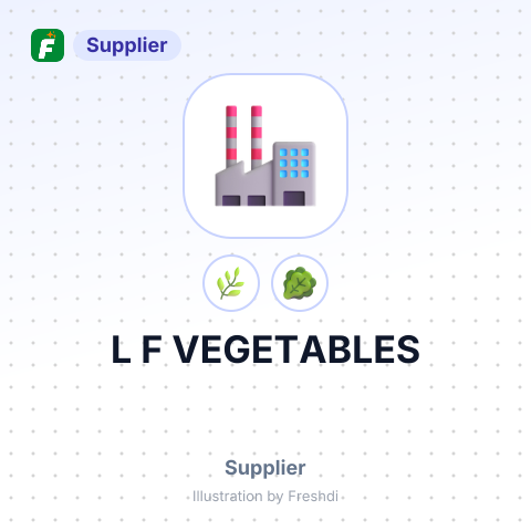 L F VEGETABLES – summary card, no photo uploaded yet