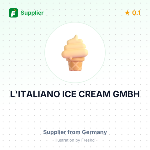 L'ITALIANO ICE CREAM GMBH – summary card, no photo uploaded yet
