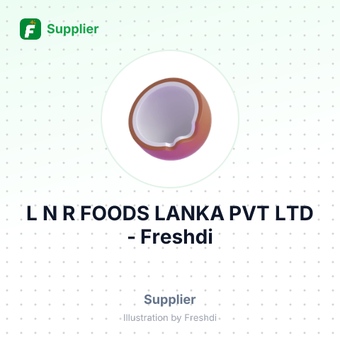 L N R FOODS LANKA PVT LTD – summary card, no photo uploaded yet