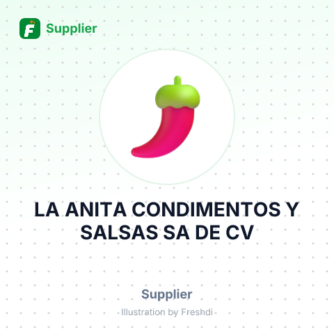 LA ANITA CONDIMENTOS Y SALSAS SA DE CV – summary card, no photo uploaded yet