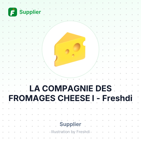 LA COMPAGNIE DES FROMAGES CHEESE I – summary card, no photo uploaded yet
