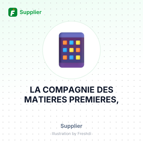 LA COMPAGNIE DES MATIERES PREMIERES, – summary card, no photo uploaded yet