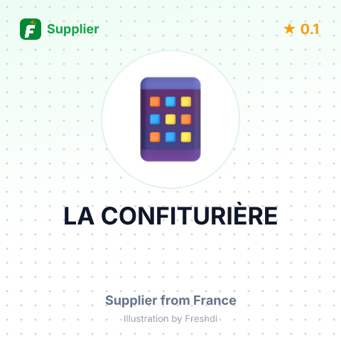 LA CONFITURIÈRE – summary card, no photo uploaded yet