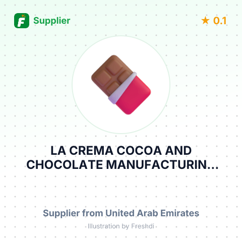 LA CREMA COCOA AND CHOCOLATE MANUFACTURING LLC – summary card, no photo uploaded yet
