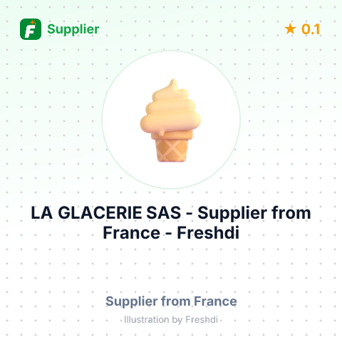 LA GLACERIE SAS – summary card, no photo uploaded yet