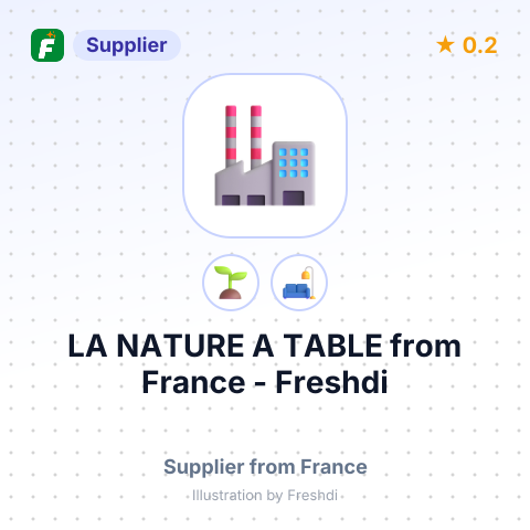 LA NATURE A TABLE – summary card, no photo uploaded yet