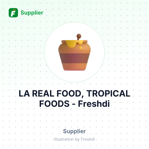 LA REAL FOOD, TROPICAL FOODS – summary card, no photo uploaded yet