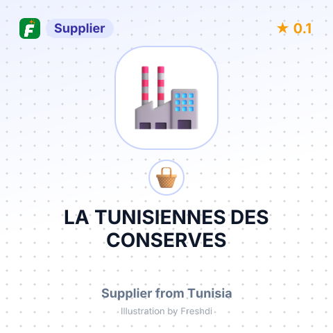 LA TUNISIENNES DES CONSERVES – summary card, no photo uploaded yet