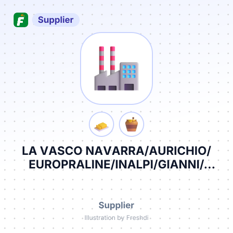 LA VASCO NAVARRA/AURICHIO/EUROPRALINE/INALPI/GIANNI/QUESCREM/PALACIOS – summary card, no photo uploaded yet