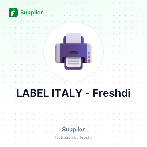 LABEL ITALY – summary card, no photo uploaded yet