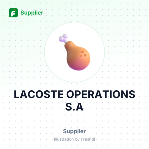 LACOSTE OPERATIONS S.A – summary card, no photo uploaded yet