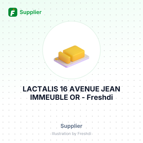 LACTALIS 16 AVENUE JEAN IMMEUBLE OR – summary card, no photo uploaded yet