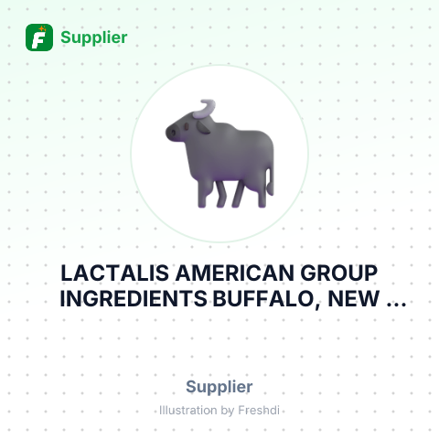 LACTALIS AMERICAN GROUP INGREDIENTS BUFFALO, NEW YORK14220 USTEL – summary card, no photo uploaded yet