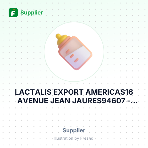 LACTALIS EXPORT AMERICAS16 AVENUE JEAN JAURES94607 – summary card, no photo uploaded yet