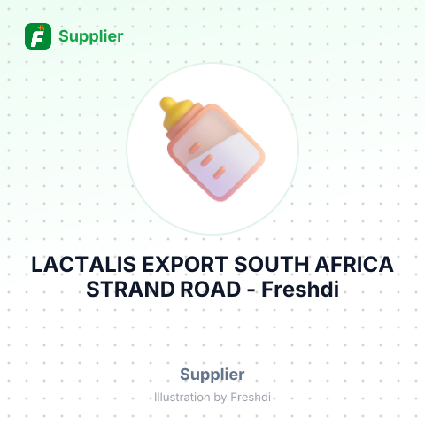 LACTALIS EXPORT SOUTH AFRICA STRAND ROAD – summary card, no photo uploaded yet