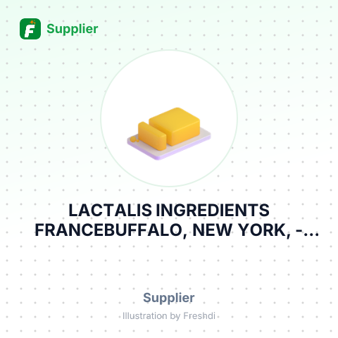 LACTALIS INGREDIENTS FRANCEBUFFALO, NEW YORK, – summary card, no photo uploaded yet