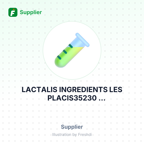 LACTALIS INGREDIENTS LES PLACIS35230 BOURGBARREFRANCEEIN NO. – summary card, no photo uploaded yet