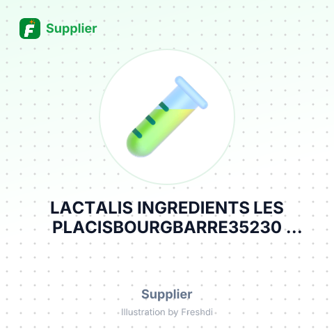 LACTALIS INGREDIENTS LES PLACISBOURGBARRE35230 FRANCETAX ID – summary card, no photo uploaded yet