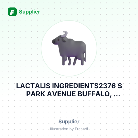 LACTALIS INGREDIENTS2376 S PARK AVENUE BUFFALO, NEWYORK – summary card, no photo uploaded yet