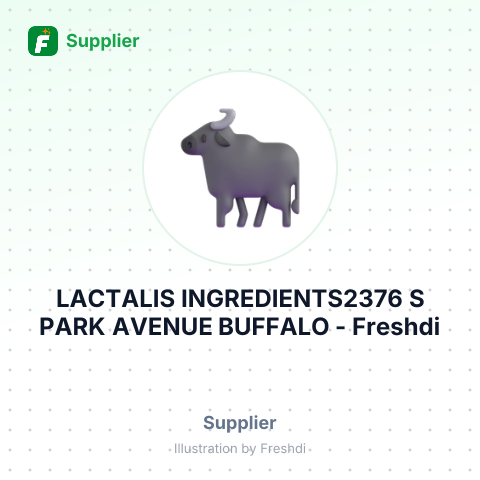 LACTALIS INGREDIENTS2376 S PARK AVENUE BUFFALO – summary card, no photo uploaded yet