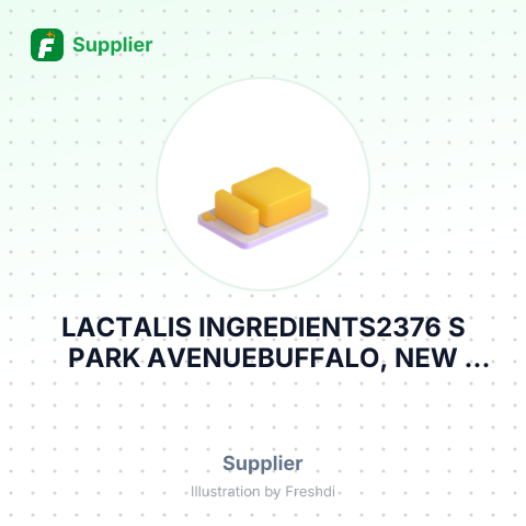 LACTALIS INGREDIENTS2376 S PARK AVENUEBUFFALO, NEW YORK, – summary card, no photo uploaded yet