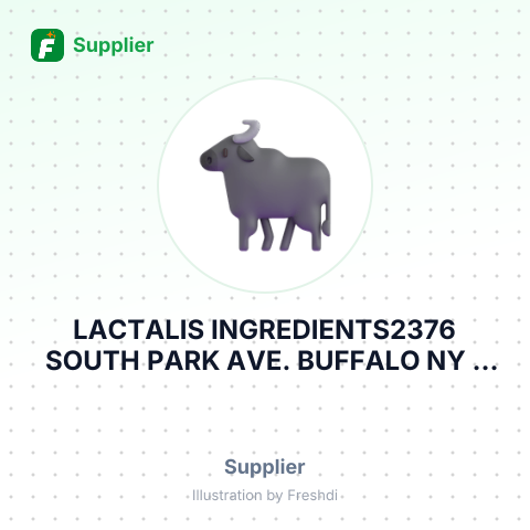 LACTALIS INGREDIENTS2376 SOUTH PARK AVE. BUFFALO NY – summary card, no photo uploaded yet