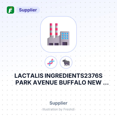 LACTALIS INGREDIENTS2376S PARK AVENUE BUFFALO NEW YORK14220 UNITED STATES – summary card, no photo uploaded yet