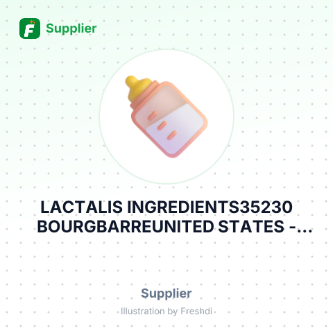LACTALIS INGREDIENTS35230 BOURGBARREUNITED STATES – summary card, no photo uploaded yet
