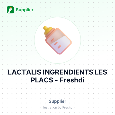 LACTALIS INGRENDIENTS LES PLACS – summary card, no photo uploaded yet