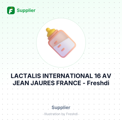 LACTALIS INTERNATIONAL 16 AV JEAN JAURES FRANCE – summary card, no photo uploaded yet