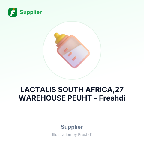 LACTALIS SOUTH AFRICA,27 WAREHOUSE PEUHT – summary card, no photo uploaded yet