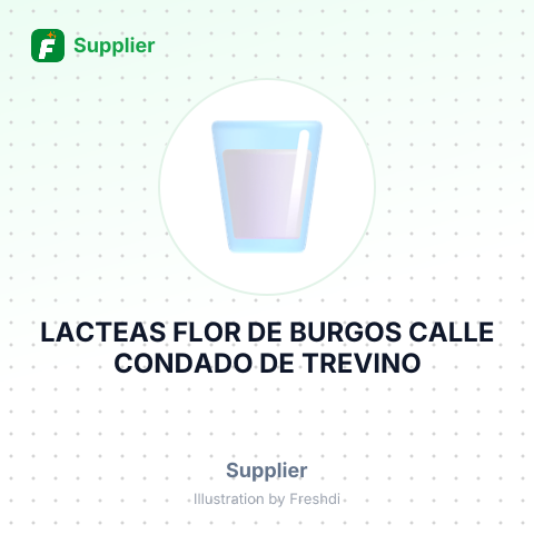 LACTEAS FLOR DE BURGOS CALLE CONDADO DE TREVINO – summary card, no photo uploaded yet